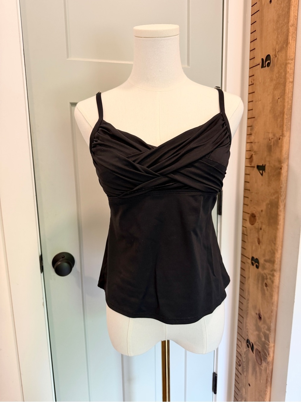 La Blanca Tankini Top Twist 10 Beach Vacation Classic Basic Black Bathing Swim